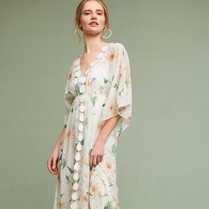Farm Rio Anthropologie white dress